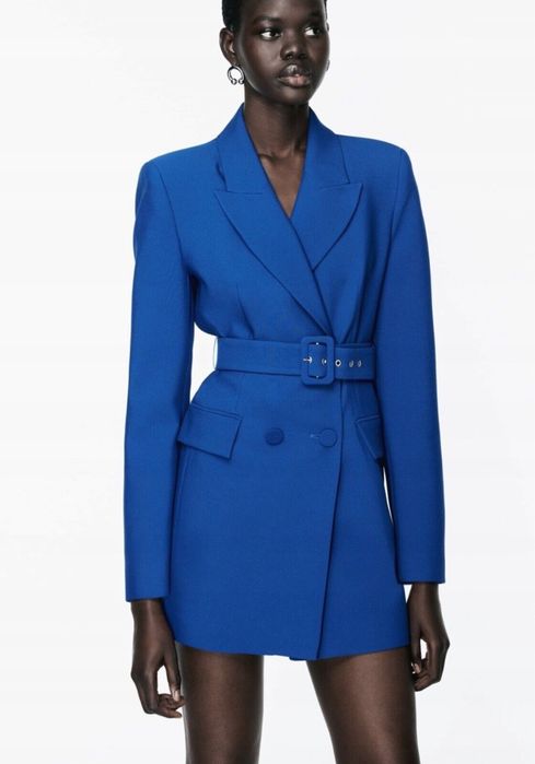 Zara чисто нова рокля блейзър с колан