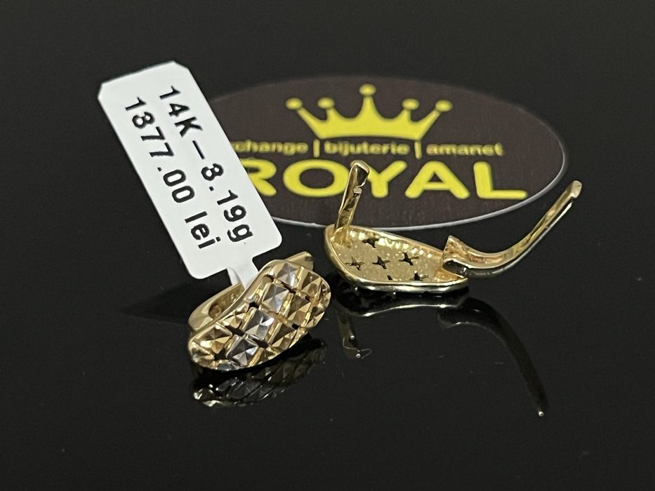 Bijuteria Royal CB : Cercei dama aur 14k 3,19 grame