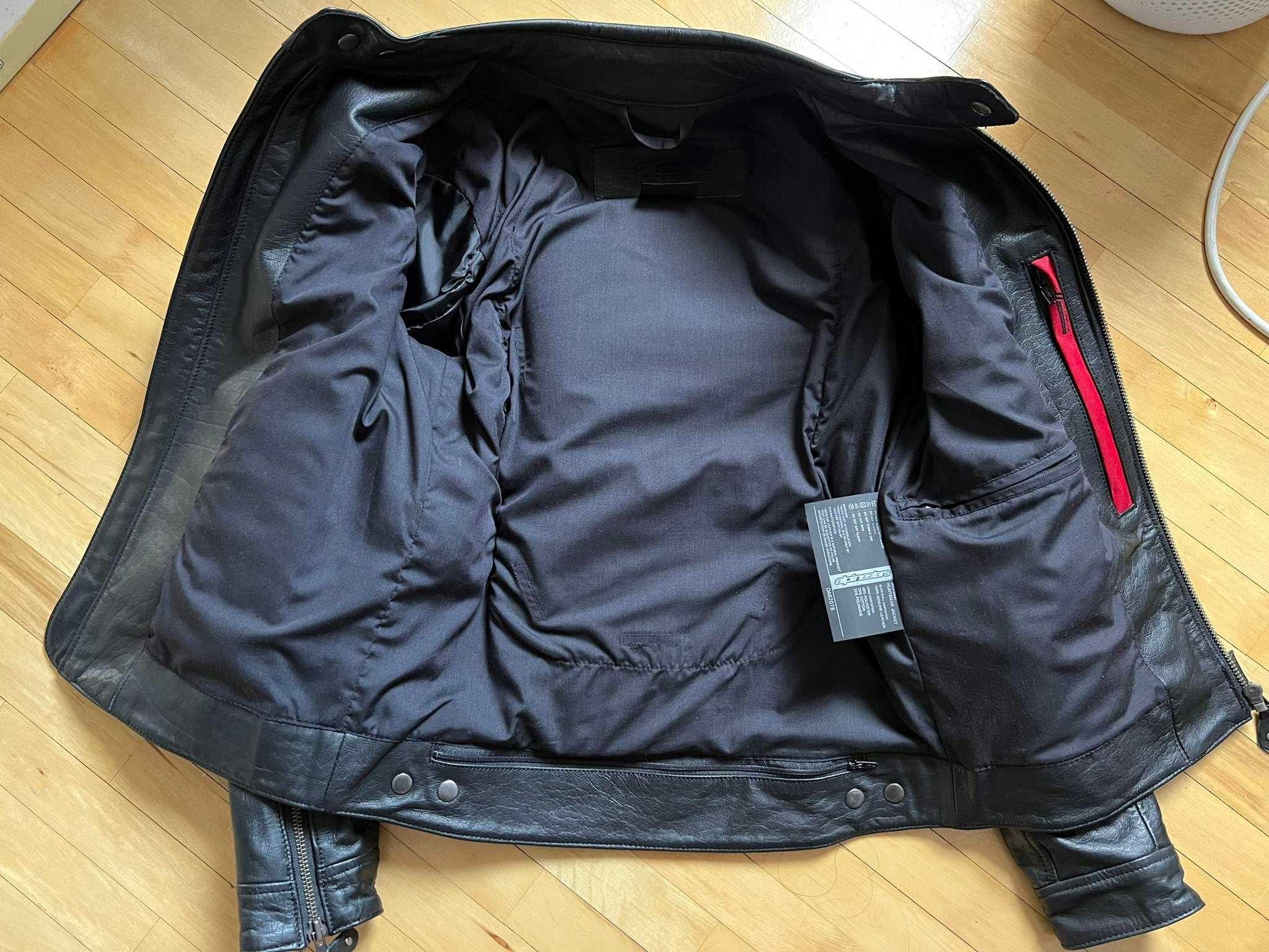 Alpinestars Huntsman кожено яке за мотор - черно - размер 48