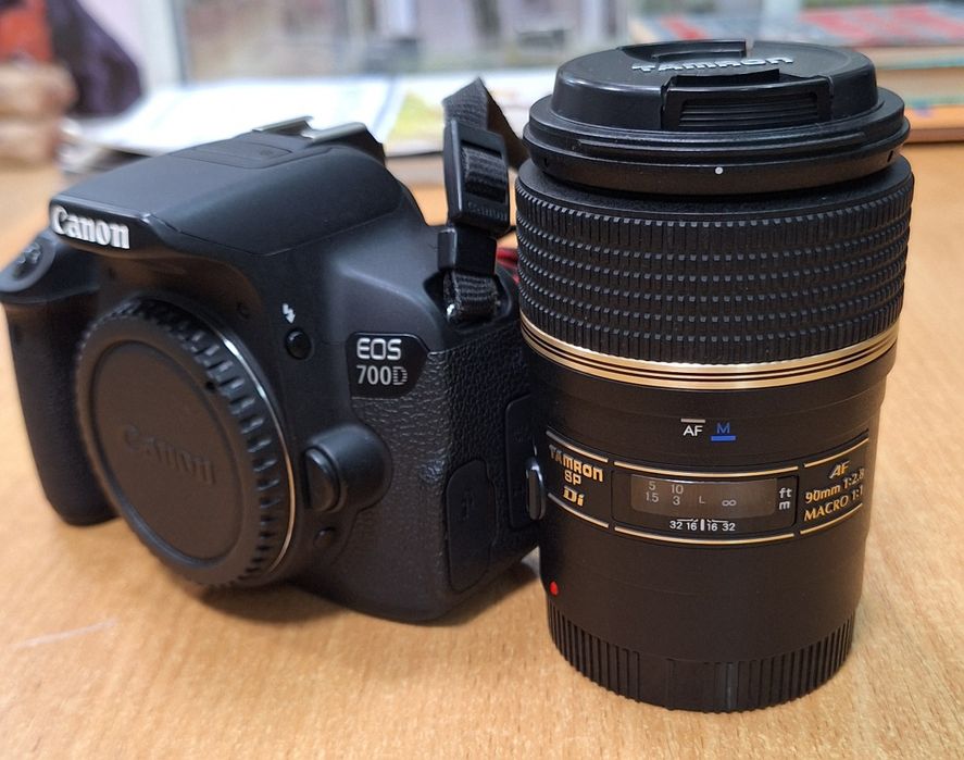 Canon 700D+Tamron 90mm F/2.8 макро объектив,набор для стоматологов)