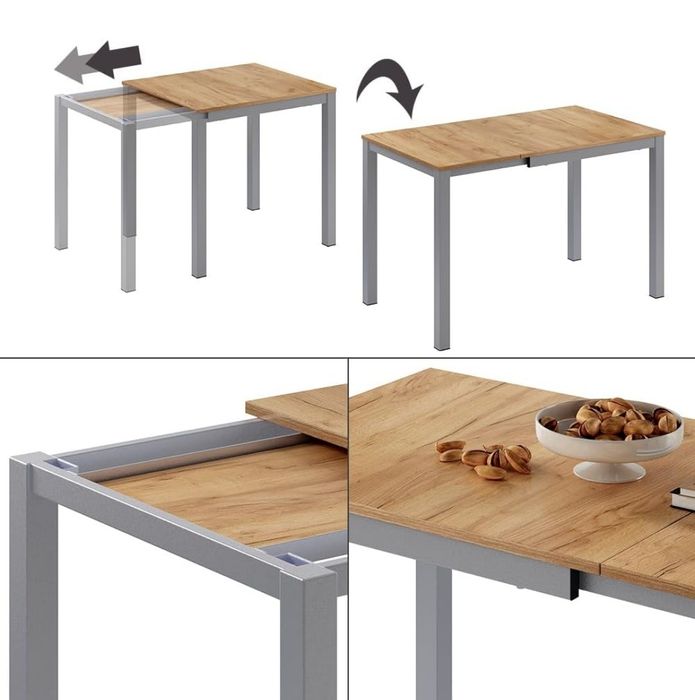 Разтегателна маса с метална конструкция Vicco