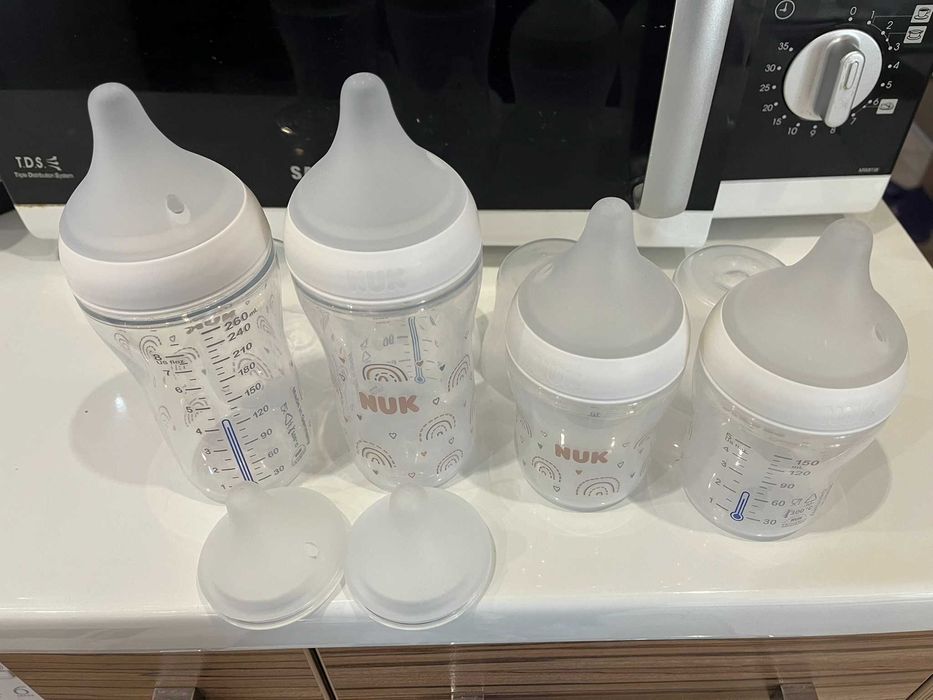 Nuk Perfect Match Temperature Control бебешки шишета