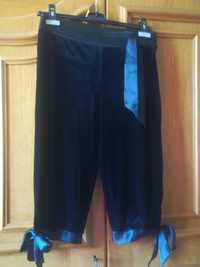 Pantaloni eleganti, by AGNES TOMA, 3/4, catifea de calitate, negri