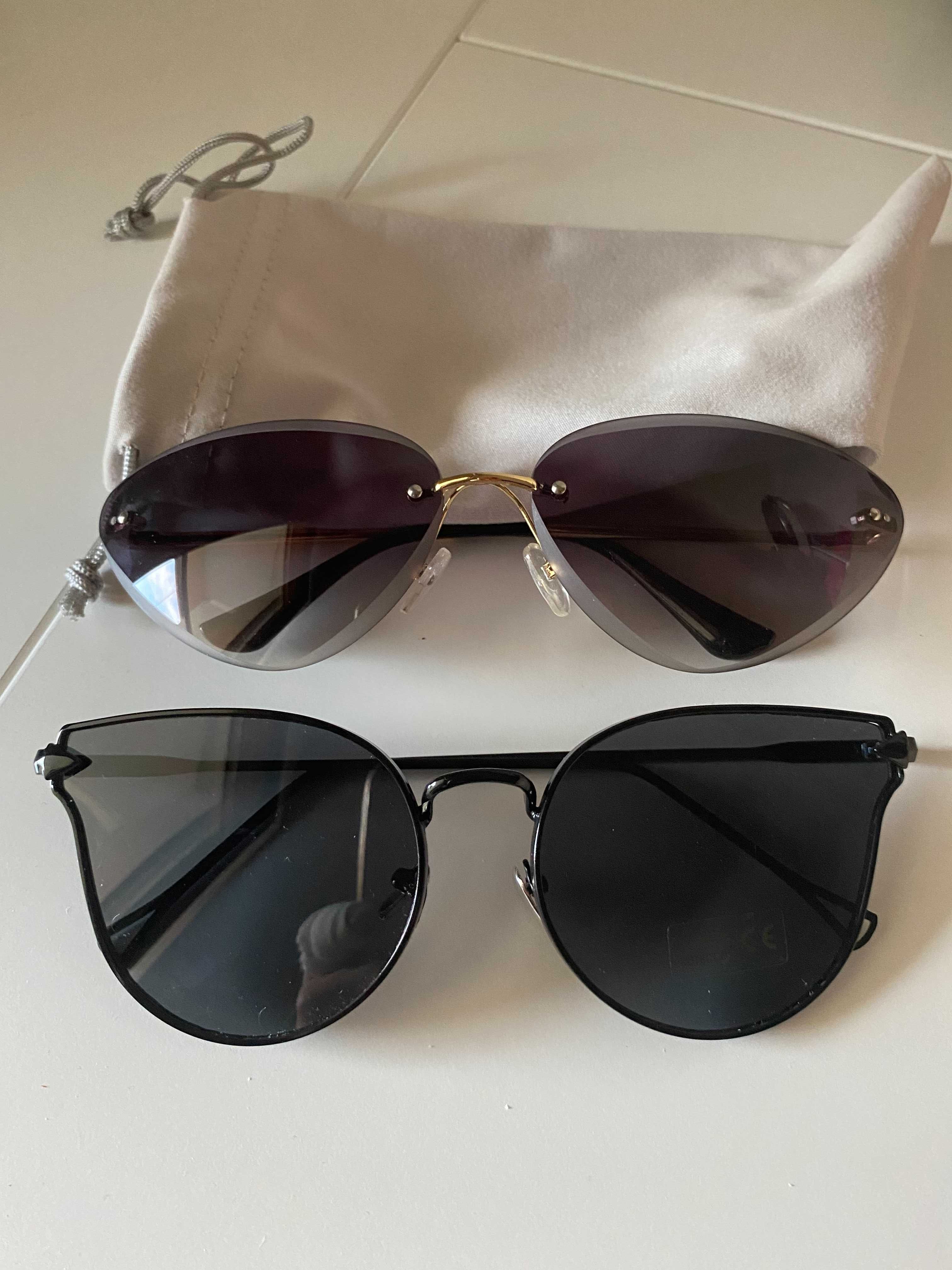 2 Ochelari de soare cat-eye, dama, nou, 49/buc