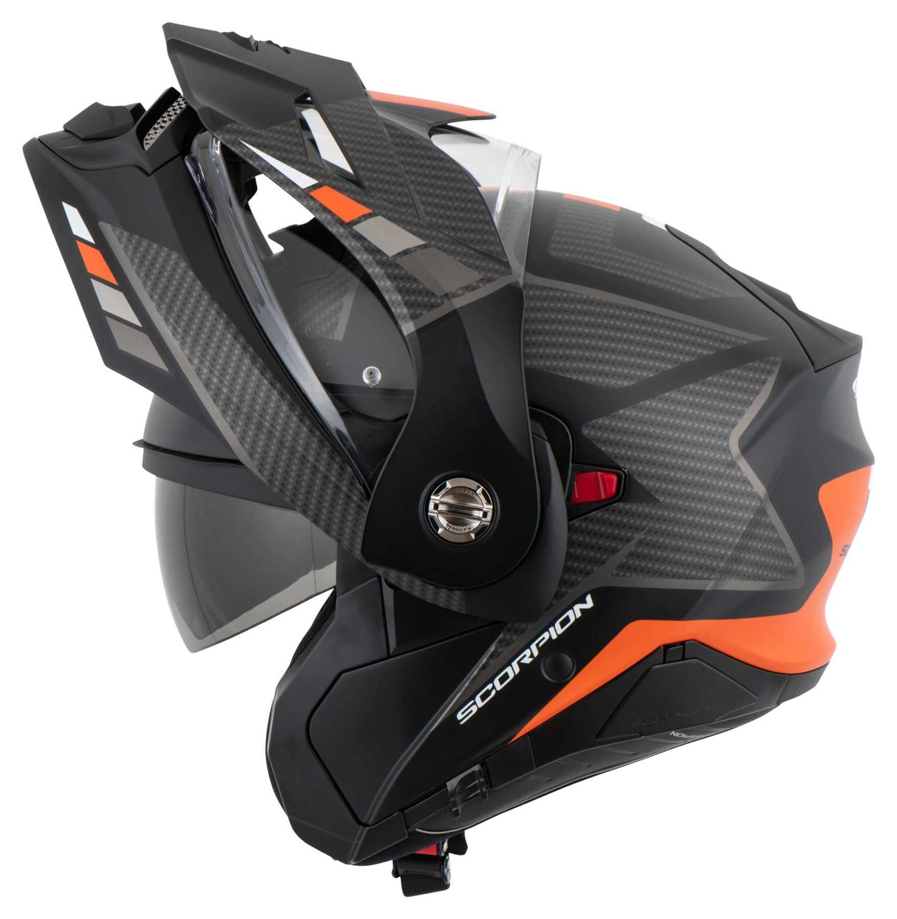 Отваряема мото каска SCORPION ADX-2 CAMINO Orange,XL 61-62, очила