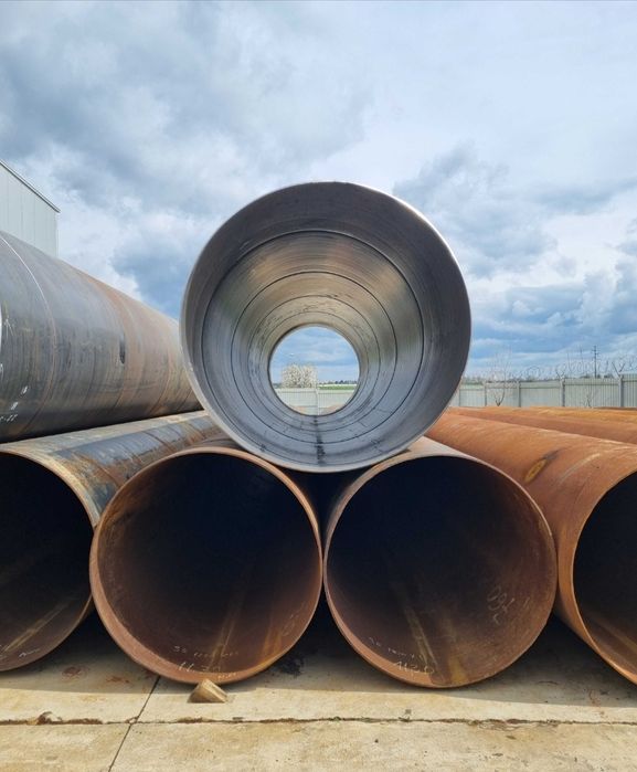 Vand teava metalica trasa și sudata elicoidal longitudinal