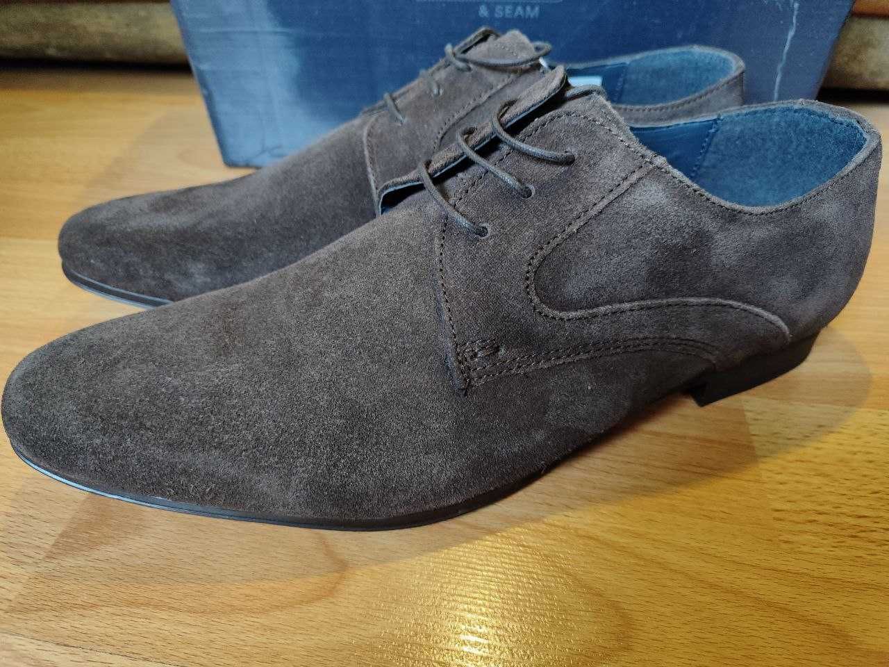 Фирменные замшевые туфли (обувь), новые, из Америки
