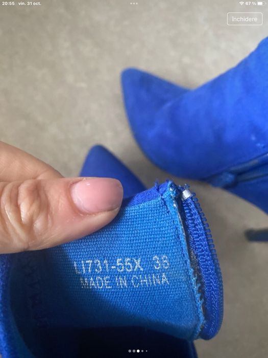 Ghete dama  albastre