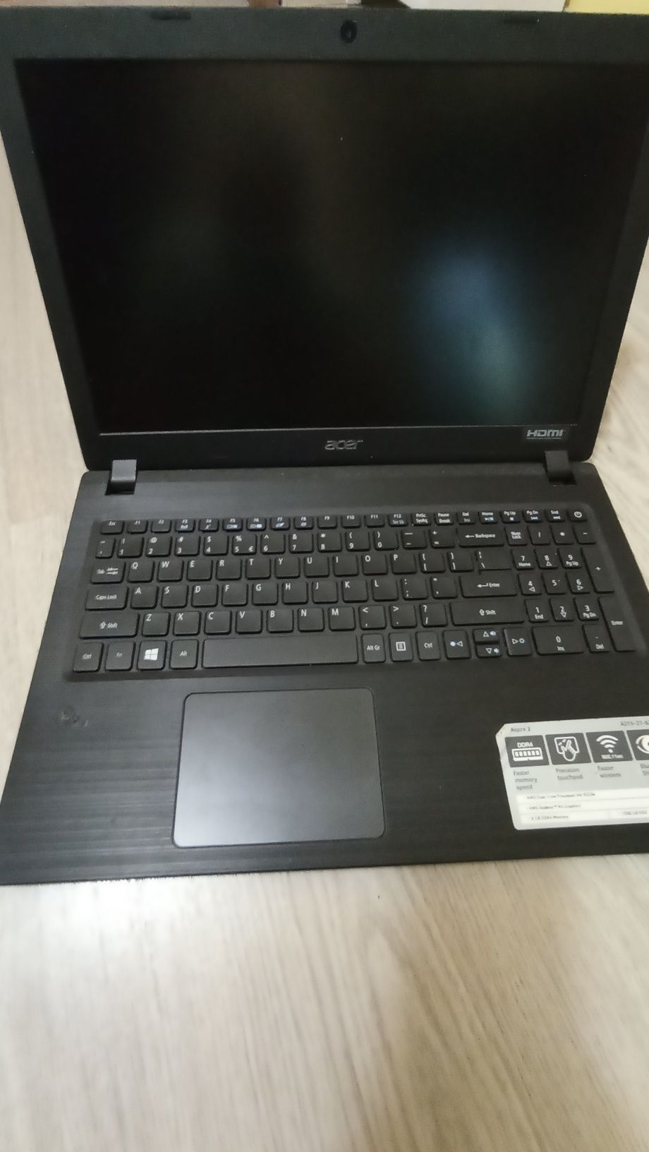 Laptop Acer aspire 3 A315