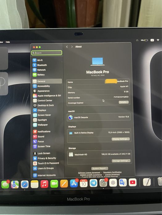 MacBook Pro M1 8/256