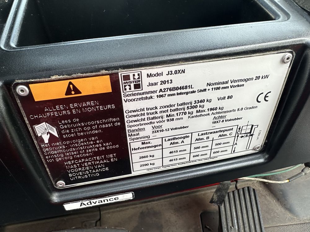 Stivuitor electric ,electrostivuitor  Hyster J 3.0 nu Linde sau still