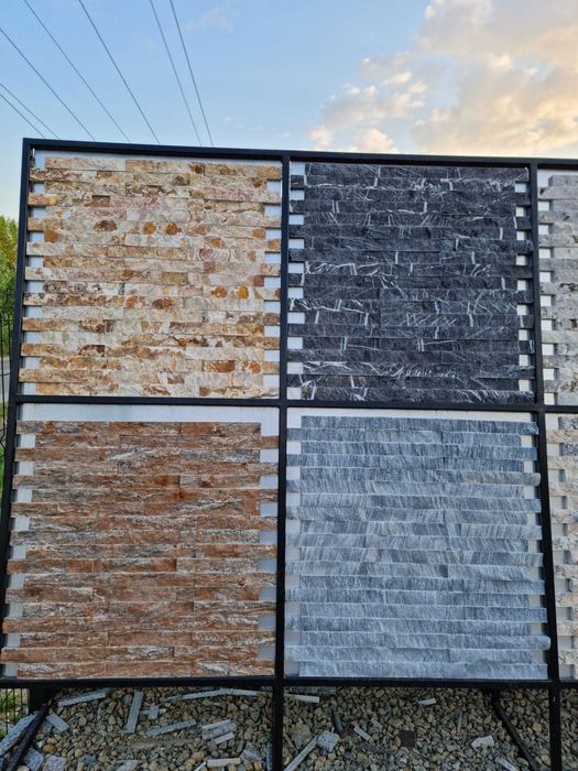 Piatra naturala poligonala fasonata travertin marmura ardezie placat