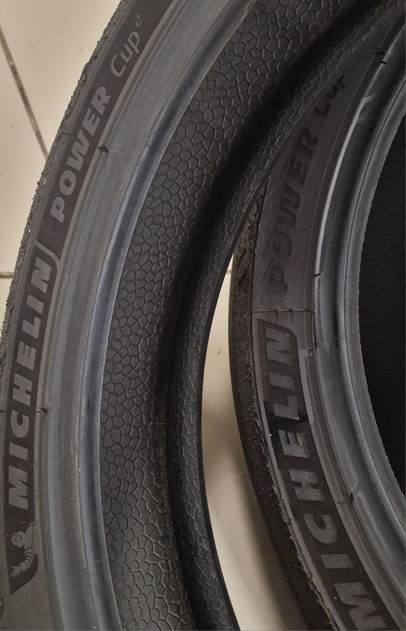Set anvelope moto MICHELIN Power Cup 2, 200/55 120/70 ZR17