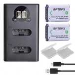 Set 2 acumulatori NP-BX1 + incarcator Sony HX60 WX300 RX100 RX1 HX300