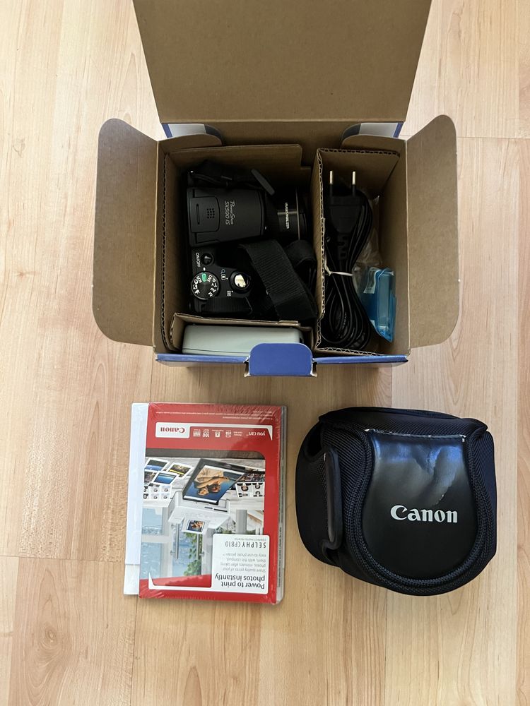 Дигитален фотоапарат Canon PowerShot SX500 IS, 16MP, Черен