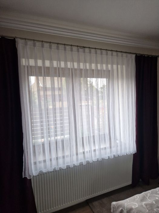 Bară perdea + perdea + draperie