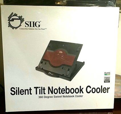Охладител за лаптоп Siig Silent Swivel Notebook Cooler