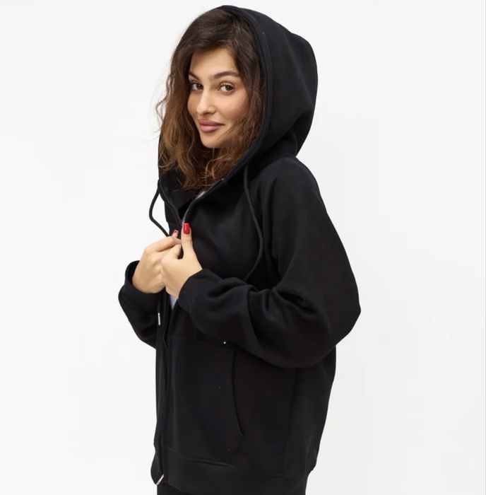 Костюм двойка черный оверсайз размер М