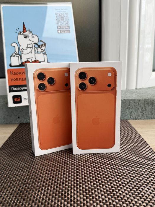 НОВ! 256Gb *ЛИЗИНГ* iPhone 17 Pro Max Cosmic Orange / Гаранция Айфон