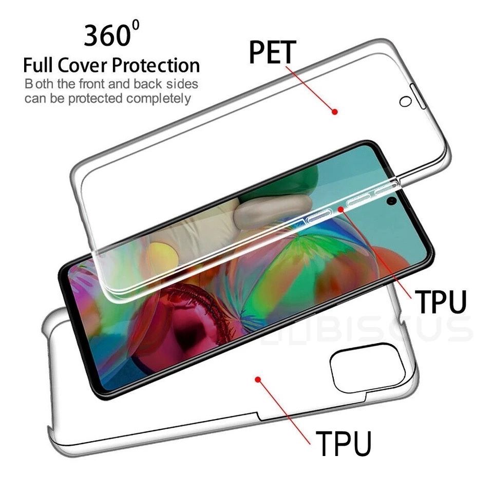 Samsung A21S/A22/A32/A25/A15 Husa 360 Fata Spate Plastic Transparenta