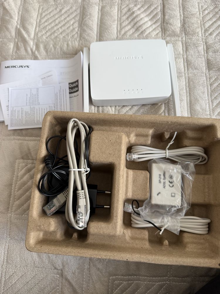 Продам новый модема/роутера MERCUSYS MW300D (N300 с ADSL2+ модемом) —