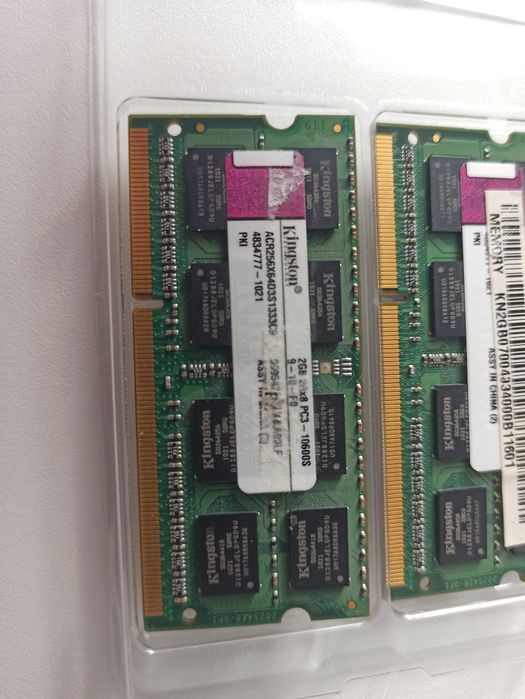 Memorie laptop Kingston 2x2GB SODIMM, DDR3, 1066MHz, CL 7, 1.5V