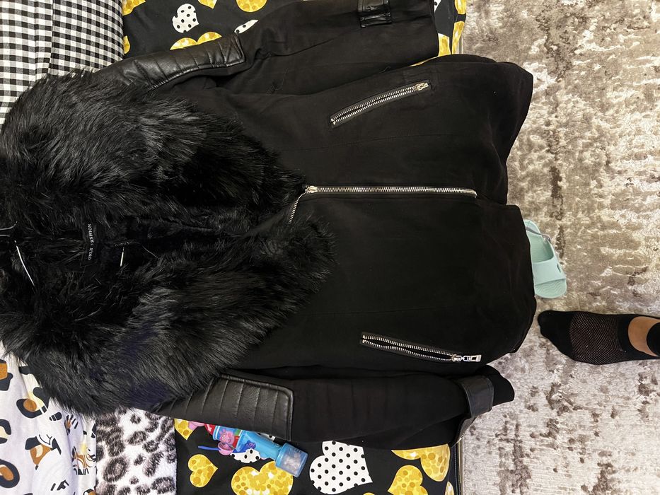 Haina dama fosrte frumoasa guler detasabil material catifelat