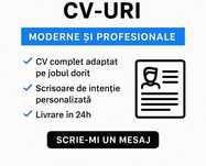CV Profesional + Scrisoare de Intenție – Start Rapid (24h)