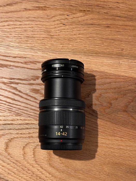 obiectiv Panasonic 14-42 f3.5-5.6, montura MFT + filtru ND