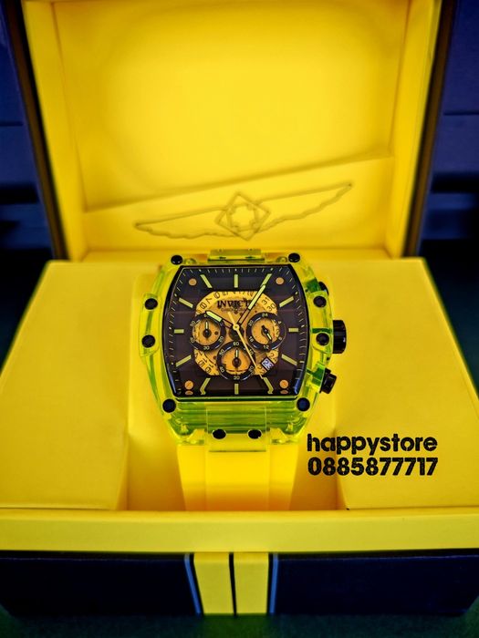 INVICTA S1 Rally yellow 49 mm, Инвикта нов ръчен часовник