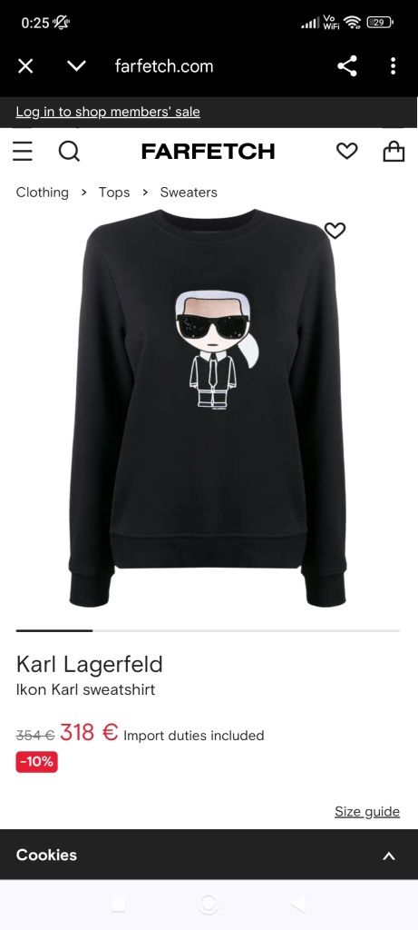 Bluza Hanorac KARL LAGERFELD original fermoar marimea S, XS