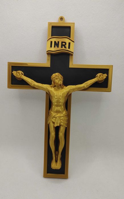Cruce cu Isus Hristos rastignit - imprimat 3D