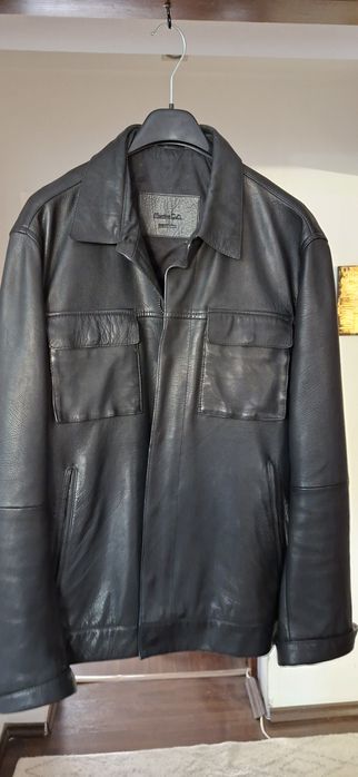 Geaca piele barbati Massimo Dutti