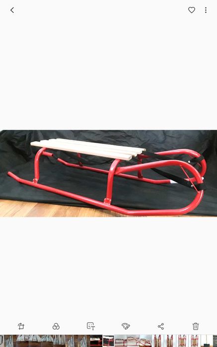 SANIE din metal cu sezut din lemn nouă - 100 Lei