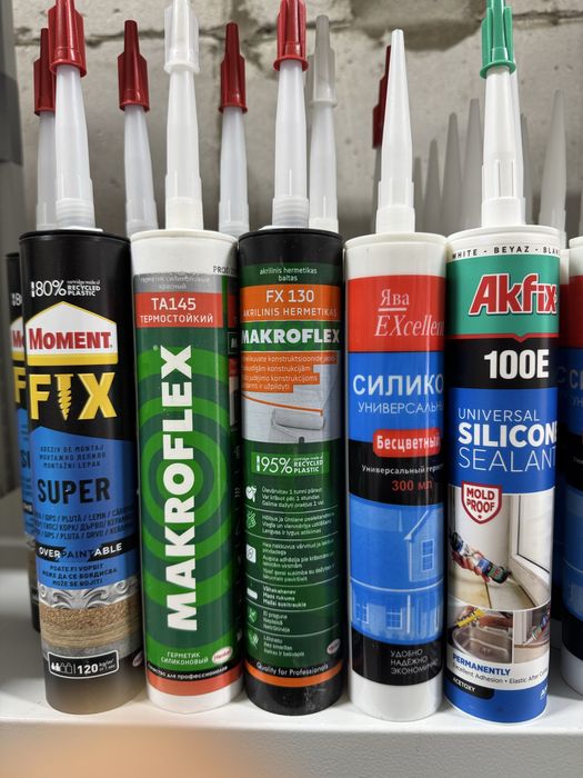 Герметики жидкий гвоздь, жаростойкий герметик силикон