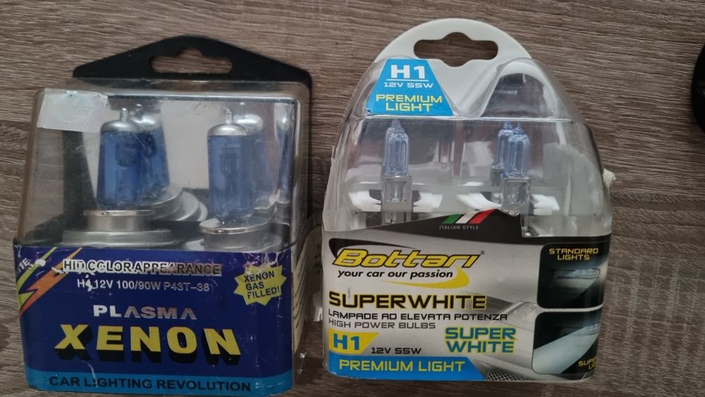Seturi becuri 12v h1 și h4