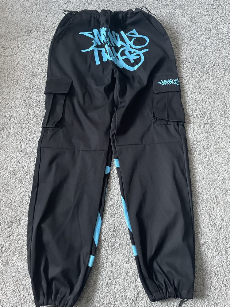 Pantaloni cargo minus two albaștri