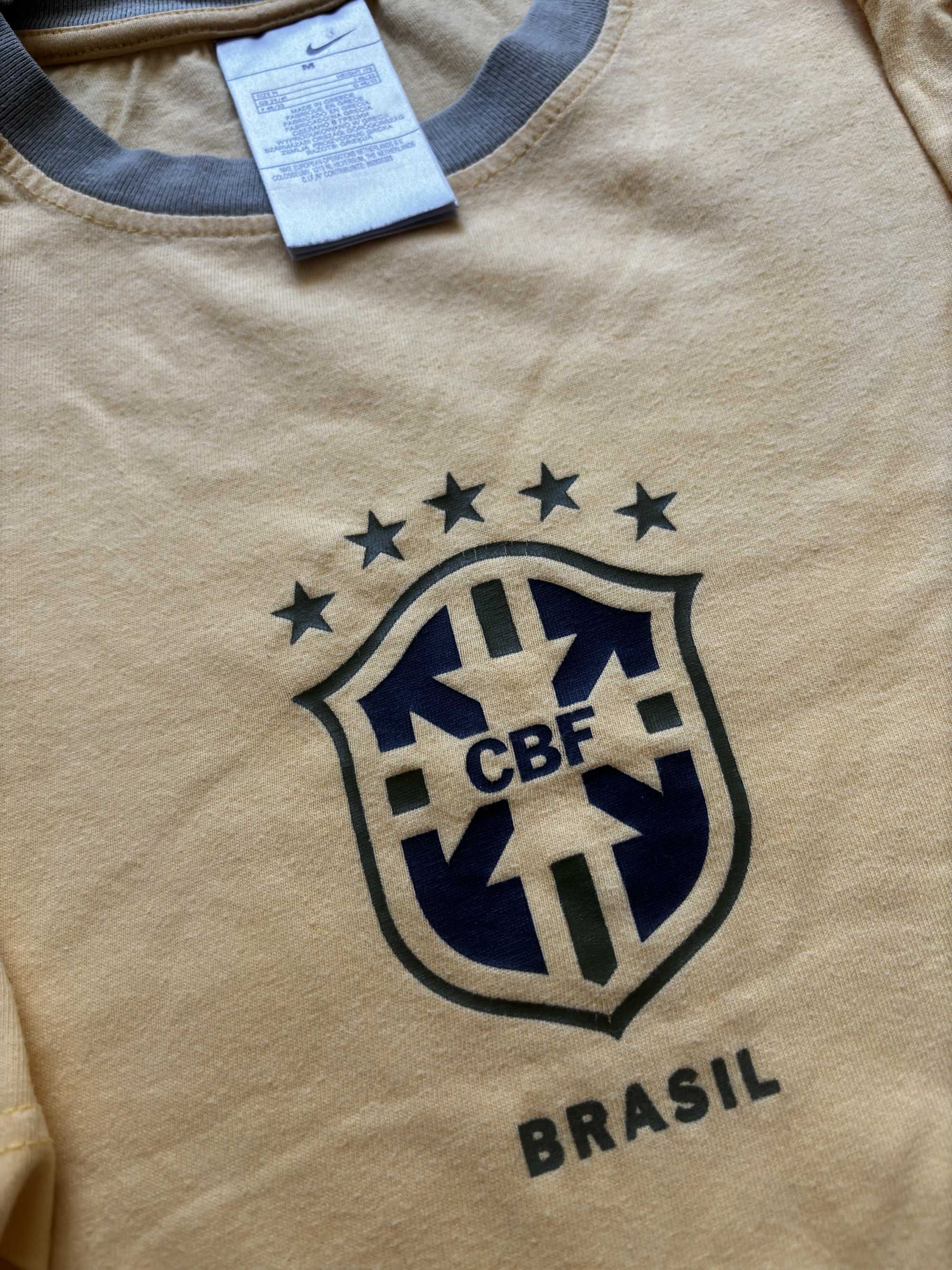 Brasil x Nike Tricou Vintage Rar Sport Brazilia Fotbal Center Logo