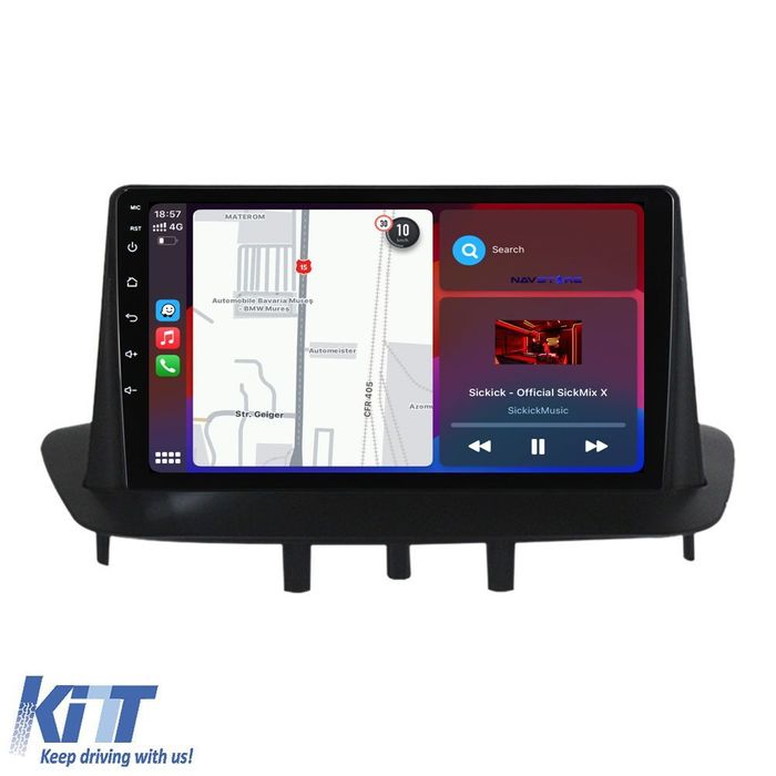 Navigatie Dedicata Renault Megane 3 (2008-2015), 9 Inch, 4Gb Ram, 64Gb