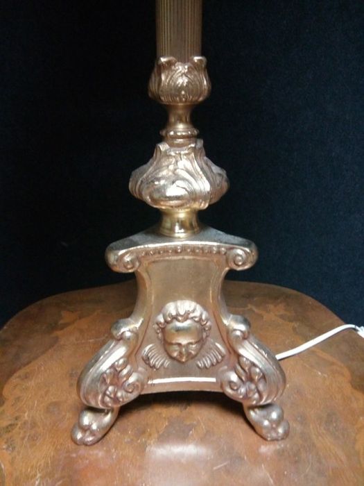 Veioza,lampadar de dimensiuni mari din bronz masiv in stilul Baroc cu