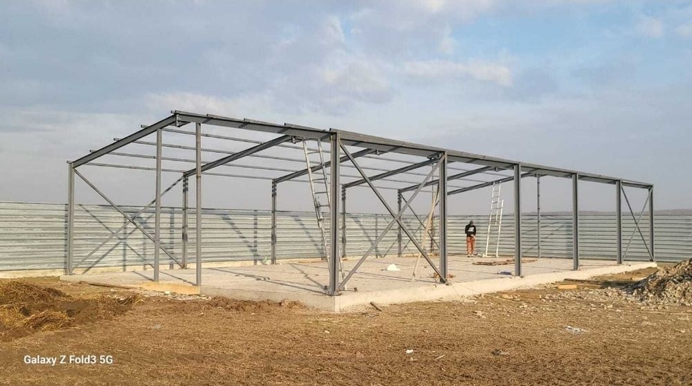 Hale metalice industriale structuri ferme