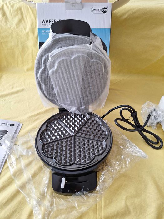 Aparat pentru preparat 5 gofre / vafe, 1200w, Placi antiaderente