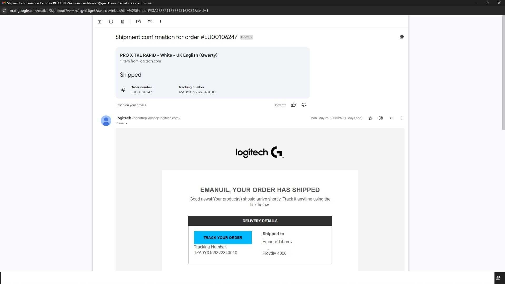 Logitech G Pro X TKL RAPID - Magnetic (1 week old)