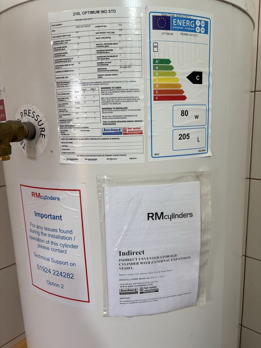 Boiler indirect apa calda 205L pentru centrale termice