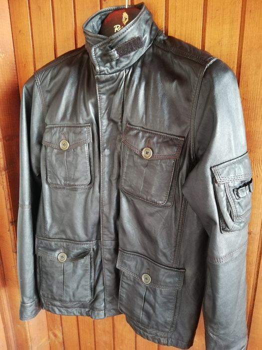 Geaca bărbați Leather M piele naturala