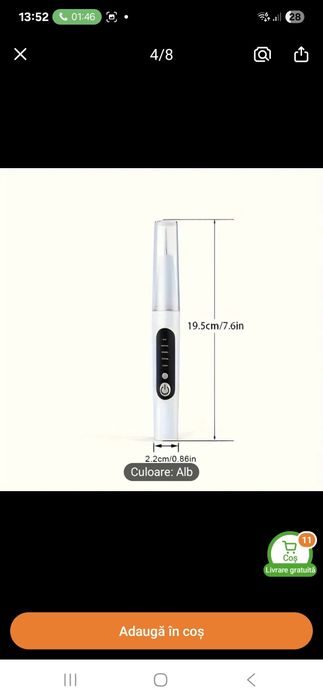 Aparat dentar pt curățare tartru și pete dentare Nou * Reducere 50% !