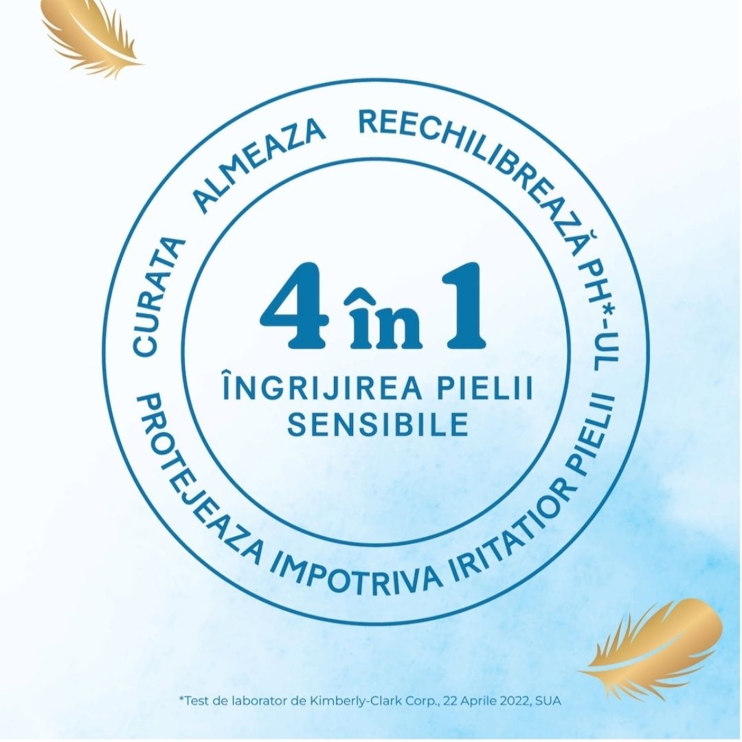 Servetele Umede Huggies Extra Care Sensitive, 8 pachete x 56, 448 buc