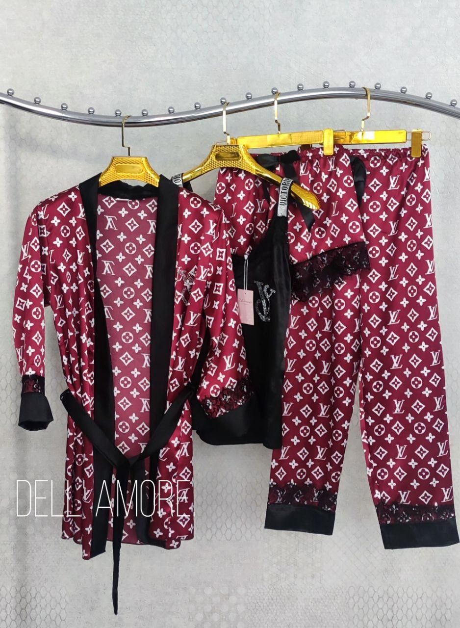 Pijama pinuar 4 talik kamplekt sifati alo darajada a