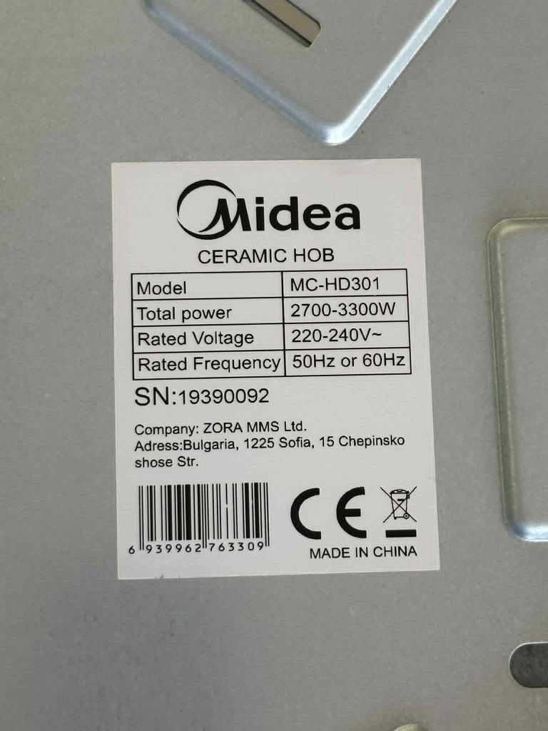 Керамичен плот за вграждане Midea MC-HD301