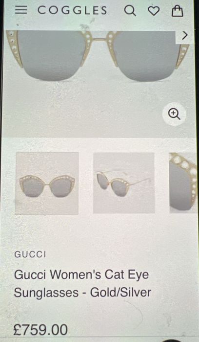 Ochelari Gucci Cat eye, editie limitata